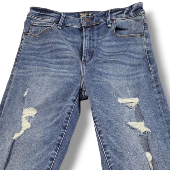 Abercrombie & Fitch Simone High Rise Super Skinny Jeans Size 28 6s 28x26.5 Blue - Picture 3 of 6